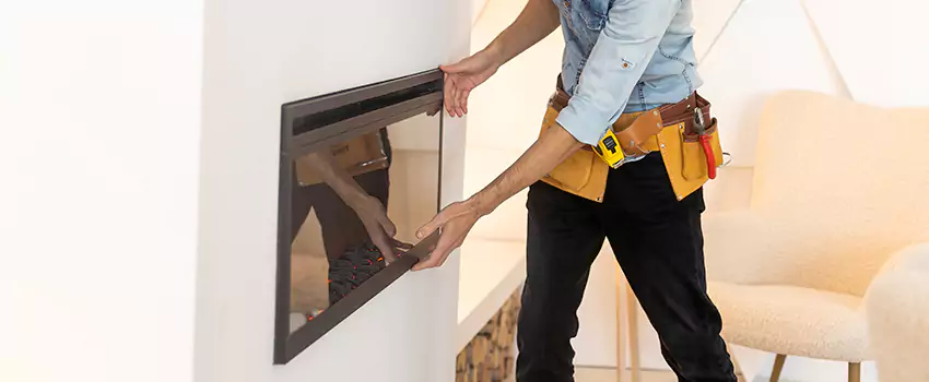 Metal Fireplace Installation in Bostonia, California