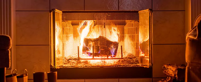 Mendota Hearth Landscape Fireplace Installation in Bostonia, California