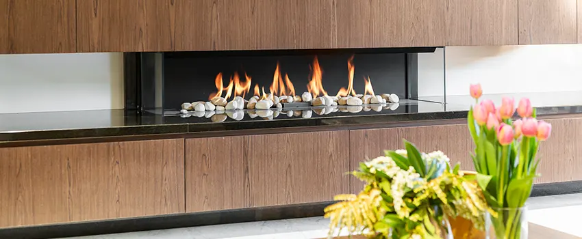 Double-height Fireplace Design Refurbishment in Bostonia, California