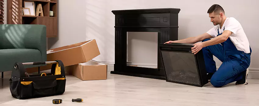 Old Rusted Metal Fireplace Repair And Replacement in Bostonia, CA
