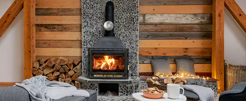 Thelin Hearth Products Direct Vent Gas Stove Fireplace Inspection in Bostonia, California